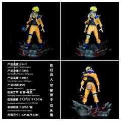 26cm Naruto Uzumaki Naruto Cartoon Anime PVC Figure Toy