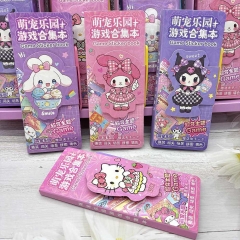 24个）跨境爆款萌宠猫咪卡通换装豆豆贴纸本涂色游戏本儿童女孩素材礼物