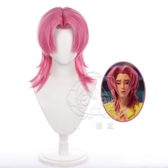 kpop猎魔女团 沙加男孩 Romance 浪漫cos假发 长头皮顶