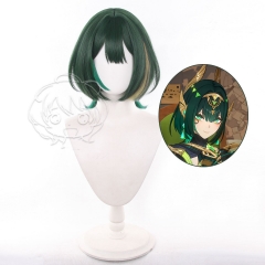 原神 奈芙尔cos假发 多色挑染 长头皮顶 反翘cosplay假发