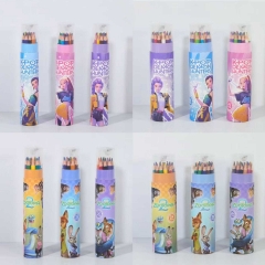 8 Styles K-Pop: Demon Hunters Zootopia Cartoon Stationery Anime Colour Pencil