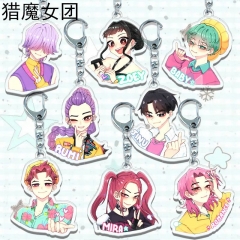 8 Styles 5cm K-Pop: Demon Hunters Cartoon Anime Acrylic Keychain