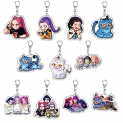 11 Styles 5.5cm K-Pop: Demon Hunters Cartoon Anime Acrylic Keychain