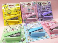 24套）跨境爆款kpop猎魔女团订书机套装配书钉迷你订书机学生奖品礼物品