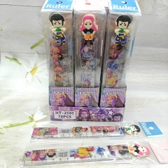 8 Styles 15cm 72PCS/SET K-Pop: Demon Hunters Snoopy Cartoon Stationery Anime Ruler