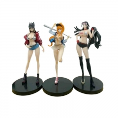 20CM 3 Styles One Piece Boa·Hancock Nami Nico Robin Cartoon PVC Anime Figures