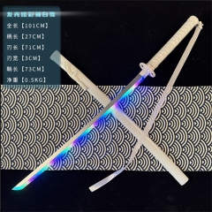 （Wooden Colorful Changed）2 Styles 101CM Bleach Anime Wooden Sword Katana
