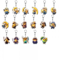 17 Styles Despicable Me Cartoon Pendant Anime Acrylic Keychain