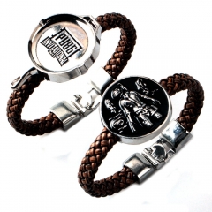 2 Styles Playerunknown's Battlegrounds Cartoon Anime Alloy Bracelet