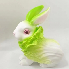 白菜兔摆件 保利龙盒包装 38cm