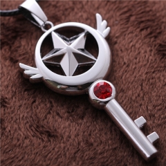 Card Captor Sakura Cartoon Anime Alloy Necklace