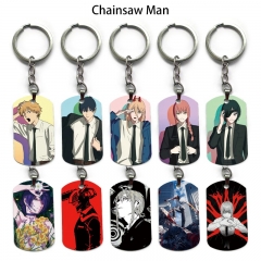 12 Styles Chainsaw Man Cartoon Anime Alloy Keychain