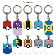 20 Styles Pokemon Cartoon Anime Alloy Keychain