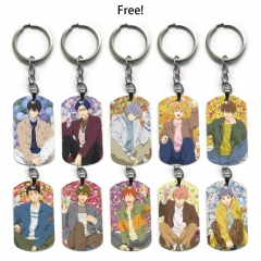 12 Styles Free Cartoon Anime Alloy Keychain