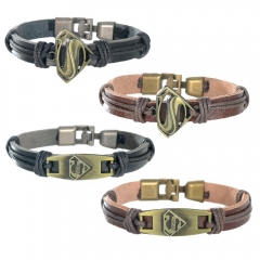 2 Styles Superman Cartoon Anime Alloy Bracelet