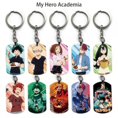 10 Styles My Hero Academia Cartoon Anime Alloy Keychain