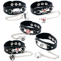 5 Styles Attack on Titan/Shingeki No Kyojin Naruto Bleach Cartoon Anime Alloy Bracelets