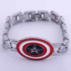 Captain America Cartoon Anime Alloy Bracelets