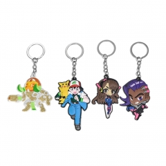 3 Styles Pokemon Cartoon Anime Alloy Keychain