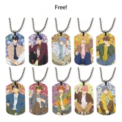 Free!男子游泳部 动漫双面全彩印花军牌项链