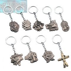 9 Styles Jujutsu Kaisen Cartoon Anime Alloy Keychain