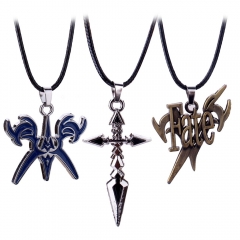 6 Styles Fate stay night Cartoon Anime Alloy Necklace/Keychain