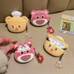 2 Styles Lots-o'-Huggin' Bear Cartoon Anime AirPods Pro 1 and 2 Protective Earphone Cover