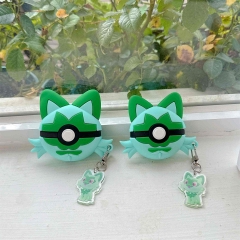 2 Styles Pokemon Sprigatito Cartoon Anime AirPods Pro 1 and 2 Protective Earphone Cover