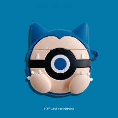 Pokemon Snorlax Cartoon Anime AirPods Pro 1 and 2 Protective Earphone Cover