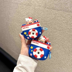 2 Styles Hello Kitty Cartoon Anime AirPods Pro 1 and 2 Protective Earphone Cover