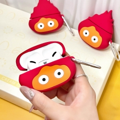 Howl's Moving Castle Calcifer Cartoon Anime AirPods Pro 1 and 2 Protective Earphone Cover