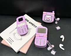 2 Styles Sanrio Kuromi Cartoon Anime AirPods Pro 1 and 2 Protective Earphone Cover