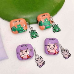 肥嘟嘟左卫门适用苹果airpods4保护套pro2二代三代蓝牙耳机壳四代