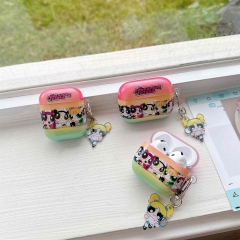 卡通小女警适用airpods4代苹果无线耳机保护套pro1/2/3/4代保护壳