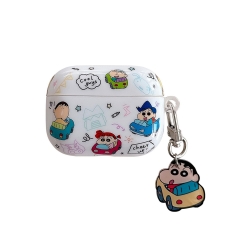 碰碰车小新适用airpods4代苹果无线蓝牙耳机套pro1/2/3/4代保护壳