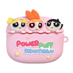 可爱飞天小女警airpods pro苹果蓝牙耳机壳2/3代卡通保护套适用女