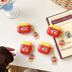 韩国蜡笔小新适用苹果AirPods 无线蓝牙耳机壳卡通iPhone耳机套