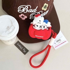 蝴蝶结趴趴kt猫苹果AirPods pro3蓝牙耳机套pro1/2/3/4代软壳适用