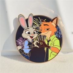 45*48*2mm Zootopia Cartoon Pin Anime Alloy Brooch