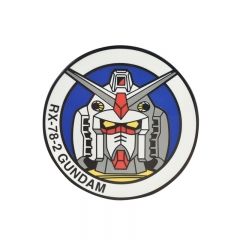 45*45*2MM Mobile Suit Gundam Cartoon Pin Anime Alloy Brooch