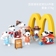 百变史努比摩托车骑行潮玩狗汪星手办动漫可爱少女心模型摆件礼物