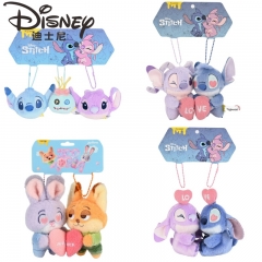 4 Styles Disney Lilo & Stitch Cartoon Anime Plush Toy Doll Pendant