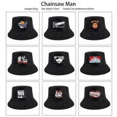 9 Styles Chainsaw Man Cartoon Sun Hat Cap Anime Bucket Hat