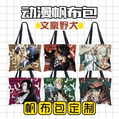 10 Styles Bungo Stray Dogs Cartoon Anime Canvas Handbag Bag