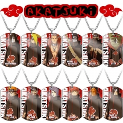 12 Styles Naruto Cartoon Anime Stainless Steel Necklace