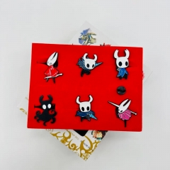 6PCS/SET Hollow Knight Cartoon Pin Anime Alloy Brooch