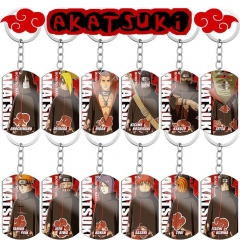 12 Styles Naruto Cartoon Anime Stainless Steel Keychain