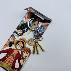 2 Styles One Piece Roronoa Zoro Cartoon Anime Keychain/Necklace