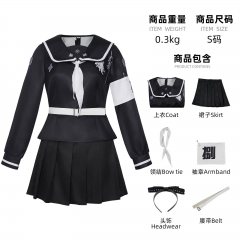 百日战纪cos服九十九过子黑色战斗制服JK制服动漫游戏二次元服装