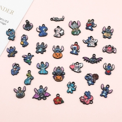 29 Styles Christmas Lilo & Stitch Cartoon DIY Anime Alloy Pendant